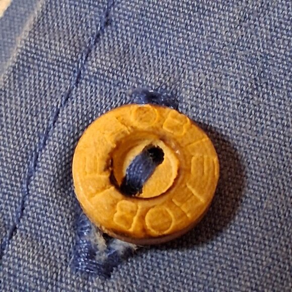 Vintage 1990s Hobie Cat Sailboat Shirt M Blue Rainbow Sail Sailing Beach Party - Picture 13 of 16